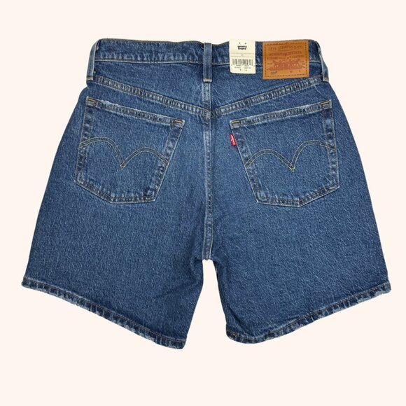 Levi’s 501 High Rise Mid-Thigh Shorts – Dark Wash - Picture 2 of 2